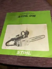 Stihl 015 Owners Manual Chain Saw