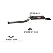 Redback Sports Pipes to suit Ford Falcon Au Ute Dual Outlet Sports RM - STR244D