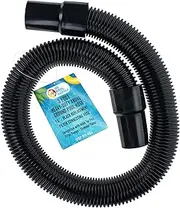 U.S. Pool Supply 3 Foot Heavy-Duty Above Ground Pool Hose, 1.5" - Black Replacement Filter Connecting Hose, Flexible Spiral Wound EVA - Compatible with Intex for Pool Filter Pumps - Skimmer Pump