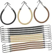 LALADEFIEE 15pcs Elastic Ponytail Hooks Hair Ties Bungee Hair Holders for Thick Comfortable Non-damaging for Daily Styling Quick Ponytail Creation
