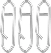 Medium Silver Stainless Steel Connector Pins Sold in Packs of 100 Fishing Snaps Fishing Safety Snaps Fishing Interlock Snaps Fishing Lock Snaps Fishing Snap Clip