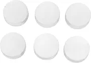 EXQUIMEUBLE 6Pcs Manicure Stamper Head Transparent Nail Stamping Seal Replacement Tool for DIY Nail Art Compatible with Manicure Kits and Nail Salons