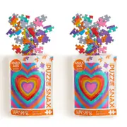 2x 100pc WerkShoppe Snax Jigsaw Puzzle 8x10in Velvet Heart Children Game 7y+