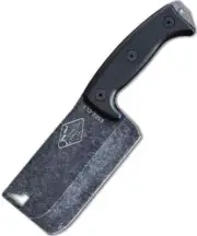 ESEE CL1 Expat Meat Cleaver Tactical Survival Black G10 Handle Leather Sheath