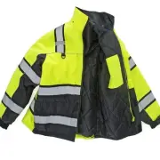 Cordova PK401-M Reptyle Type R, Class III, Lime Parka, Quilted Lining,...
