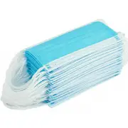 Ozoffer 50Pcs 3 Layers Disposable Face Cover Anti Flu Filter Ear Band