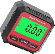 Homoyoyo Digital Level Box Angle Meter Inclinometer Backlight Lcd 0.1° Accuracy Auto/absolute Measure for Automotive Masonry