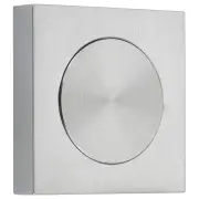 Blank Rose Square Brushed Chrome