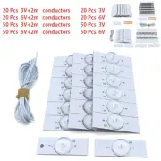 Easy to Use Lamp Beads with 2M Wire for Efficient LED TV Repair (20pcs 6V)