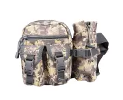 Men Military Waist Pack Water Bottle Bag (Acu Camouflage)