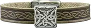 [Briomhar] Irish Leather Celtic Knot Bracelet - Irish Jewelry Made in Ireland