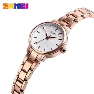 時刻美 SKMEI 1410 新款女式玫瑰金石英錶 精緻小巧商務時尚女生防水手錶 女士腕錶 精品手錶 女錶 石英錶