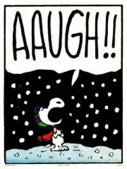 Mondo Peanuts Poster Print Christmas Aaugh Charlie Brown Charles Schulz Snoopy