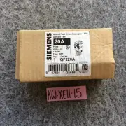 Siemens QF220A 2 Pole 20 Amp 120 240V Type QPF Plug On GFCI GFI Circuit Breaker