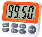 Digital Countdown Kitchen Timer - Count up down Magnetic Timer Clock with Loud