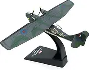 1:144 Fighter Attack Plane Diecast Military Model WWII UK RAF Classic PBY 5 Catalina Aircraft Fighter Models with Display Stand