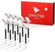 SWIFTEE Premium 10 Degree Golf Tees for Driver or Iron - Help Reduce Spin & Slice, Improve Distance & Precision (Pack of 10 Tees)