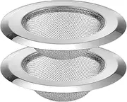 Kitchen Drain Filter - 2pcs Wide-Rim Strainer, Large Wide Mesh Food Catcher | Mesh Basket Food Catcher, Heavy Duty Drain Filter for Kitchen Sink Bathroom Bathtub Wash Basin