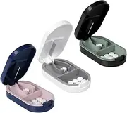 ACWOO Tablet Divider, Tablet Divider for Small and Large Tablets, Tablet Cutter in Half Quarter, Pill Cutter for Travel & Daily (Pack of 3)