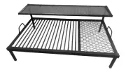 Parrilla ARGENTINA 32"x20" Iron GRILL 2 LEVELS Barbecue Asado Offal Mesh BBQ New