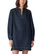 Whistles Denim Shift Mini Dress