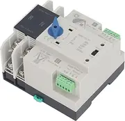Power Transfer Switch, 2P 100A Dual Power Automatic Transfer Switch 220 V Solar Isolation Fast Switching Controller Electronic Power Circuit Breaker