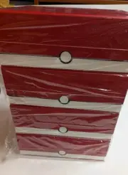4 Lot Premium Tombert Trading Card Storage Box Deck Case Holds 1000+ Sleeved