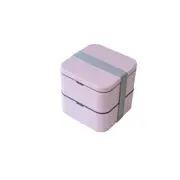 Cuisena Square 2 Layer Bento Box - Pink