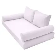 |COVER ONLY| Style 1 Full Piped Trim Daybed Mattress Bolster Pillow Covers AD107