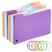 300 Sheets Flashcards with Rings Coil Memo Pad Study Memory Child