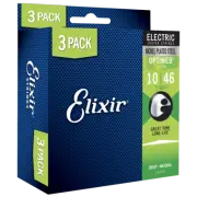 Elixir OPTIWEB Nickel Electric 3-Pack — 16552X Light .010-.046 (19052)
