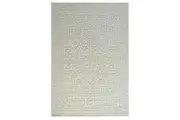 Contemporary Handwoven Wool Rug-Heritage 6370-Ivory