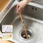 5X Drain Unblocker Flexible Cleaner Hair Clog Sink Plug Hole Remover Tool {&}