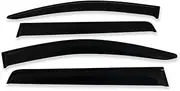 STIDPFZX Car Window Visor WeatherGuard Compatible for Mitsubishi Shogun Montero Pajero Sport 2015 2016 2017 2018 2019 2020 2021 2022 2023 2024