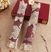 Fridge Door Handles Door Knob Cover Cloth Handle Cover Cotton Refrigerator Handle Home Tool Accessories Double-Door Fridge Door Handle Cover (Color : Silver Long 1pairs)