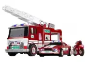 2024 HESS Truck 60th Anniversary Fire Truck, Cop car, and Motorcycle Brand New