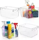 Clear Plastic Storage Bins – Pantry Organizers & Storage Containers, Cabinet