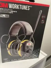 3M Tekk Peltor Digital Worktunes Radio MP3 Preserve Hearing Headphone Earmuffs