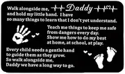 Jesemiah Gift to my Dad, Engraved Wallet Card Insert, I'll Always Be Your Little Girl, Fathers Day Birthday Christmas Son Daughter Gifts (Daddy)