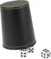 Abaodam Dice Supplies Dice Storage Cup Abs Pu Material Easy to Clean for Parties