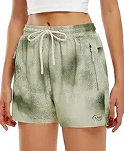 [Libin] Women's 3 Inches Athletic Running Shorts 2 in 1 Quick Dry Workout Gym Shorts for Lounge Casual Summer Sports