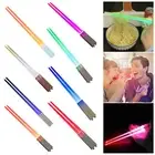 Light-up Utensils Chopsticks with Lr41 Batteries Glowing Led Lightsaber