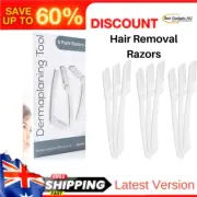 Dermaplaning Tool (9 Count) - Practical Eyebrow Face and Peach Fuzz Hair Removal