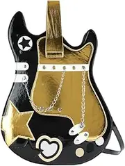 [Wzmzjy] Guitar Shaped Backpack, Creative And Fashion Handbag for Date, Work, Holiday Party, Black, as described