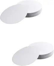FONDOTIN 2sets Bath Mats for Bathroom Round Non-Slip Sticker Mat for Elderly 40pcs*2