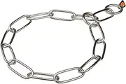 Herm Sprenger Stainless Steel Long Link Chain Collar - 4 mm x 28 Inches
