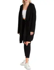 [Belle & Bloom] Days Go By Sustainable Blazer Cardigan in Black