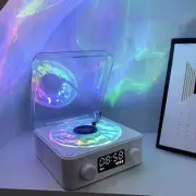 Ocean Projector Light & Bluetooth Music Player Retro Turntable White