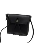 3 PCS Women Single-shoulder Leisure Simple Retro Suqare Shape Bag black