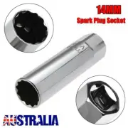 14mm Spark Plug Socket Thin Wall 12Points Removal Tool 3/8 Drive For BMW Nissan